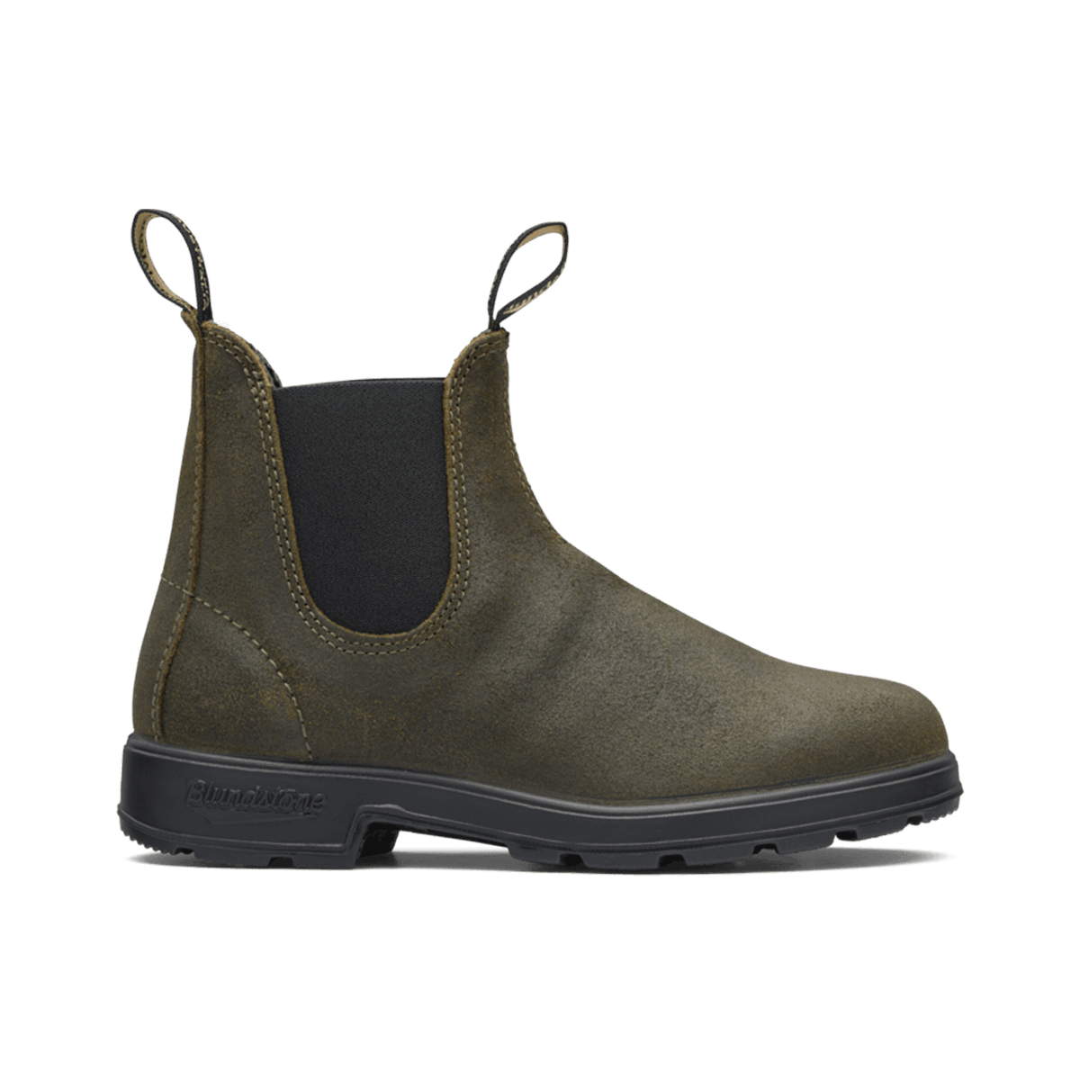 Waxed suede boots